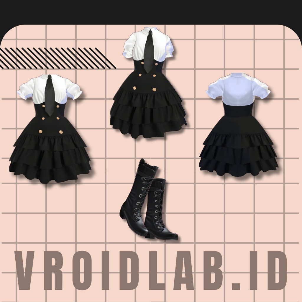 Mayu Sable マユ・セーブル | VRoid Studio Outfit | Anime Style | Virtual Fashion