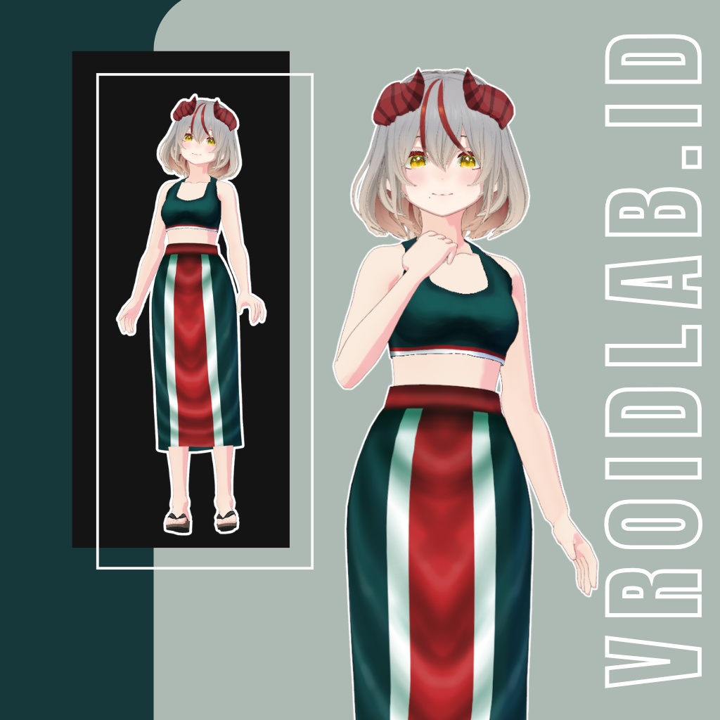 堕ちたロックスター衣装 – VRoid Studio用アニメスタイルアウトフィット