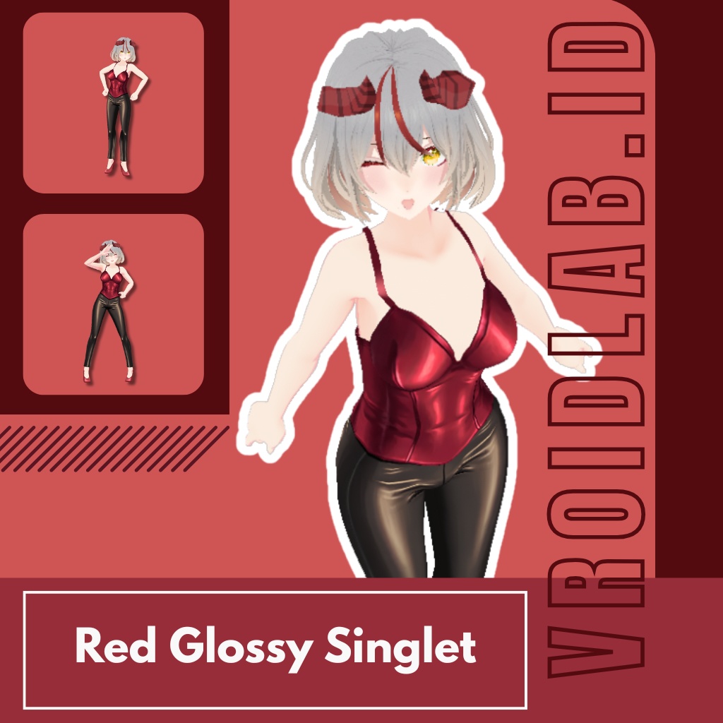 紅艶ルナ Luna Crimson | VRoid Studio Outfit | Anime Style | Virtual Fashion