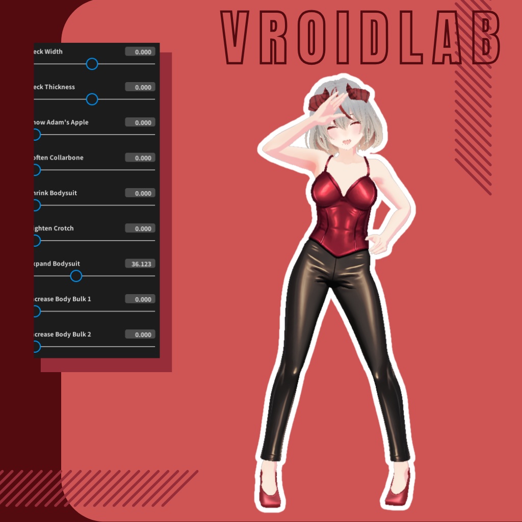 紅艶ルナ Luna Crimson | VRoid Studio Outfit | Anime Style | Virtual Fashion