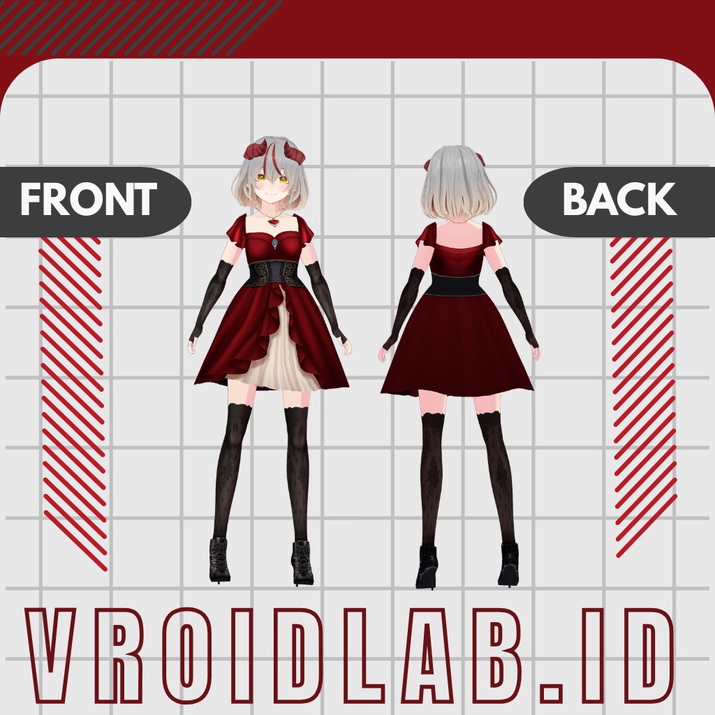 あまらんて | Amarante | VRoid Studio Outfit | Anime Style | Virtual Fashion