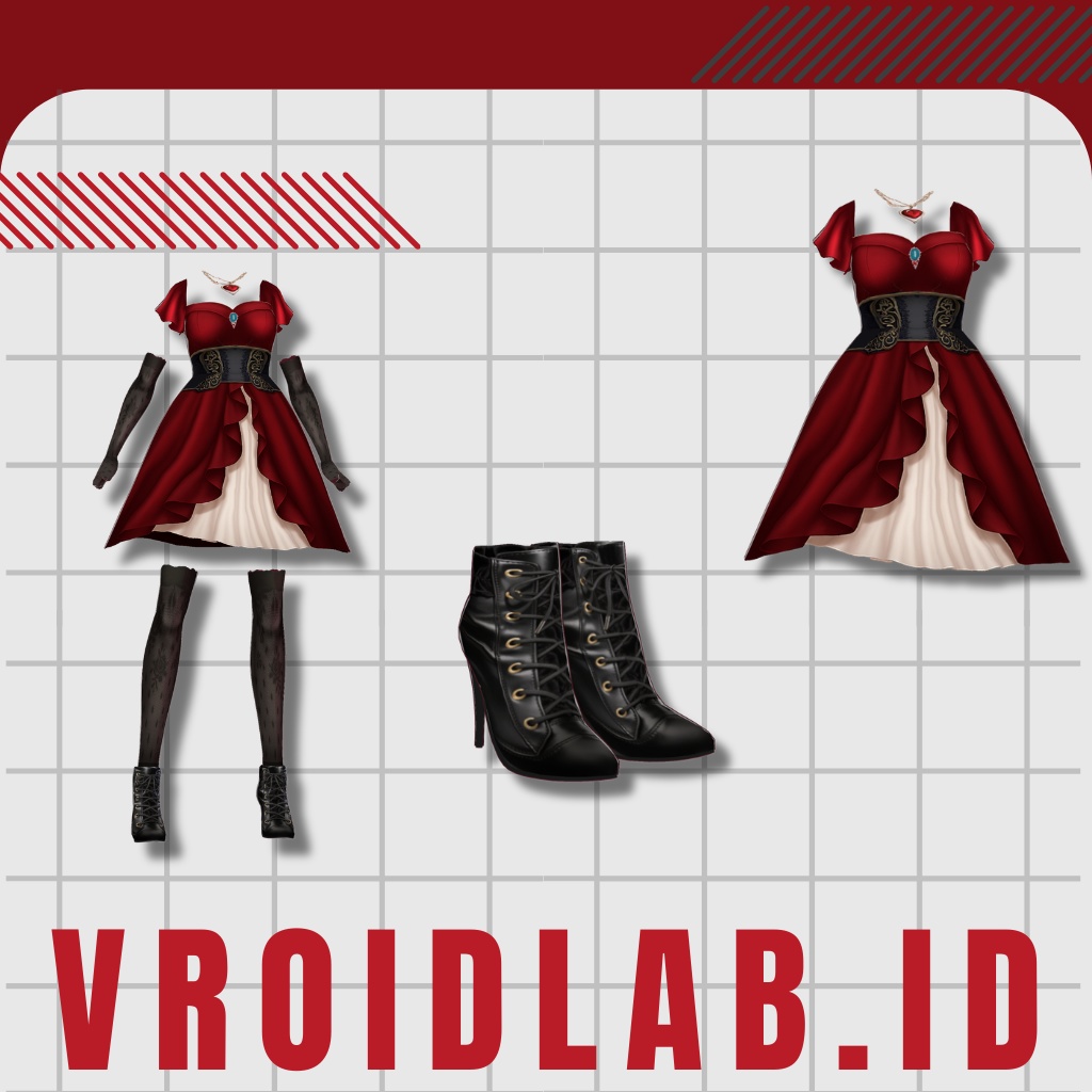 あまらんて | Amarante | VRoid Studio Outfit | Anime Style | Virtual Fashion