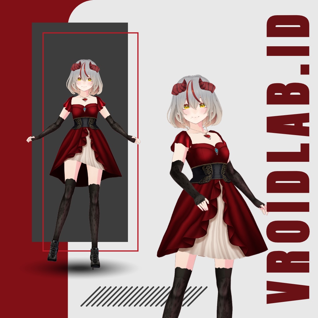 あまらんて | Amarante | VRoid Studio Outfit | Anime Style | Virtual Fashion