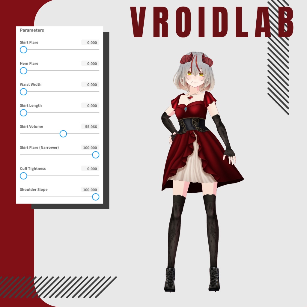 あまらんて | Amarante | VRoid Studio Outfit | Anime Style | Virtual Fashion