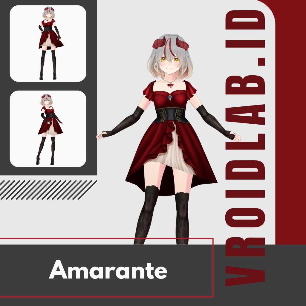 あまらんて | Amarante | VRoid Studio Outfit | Anime Style | Virtual Fashion