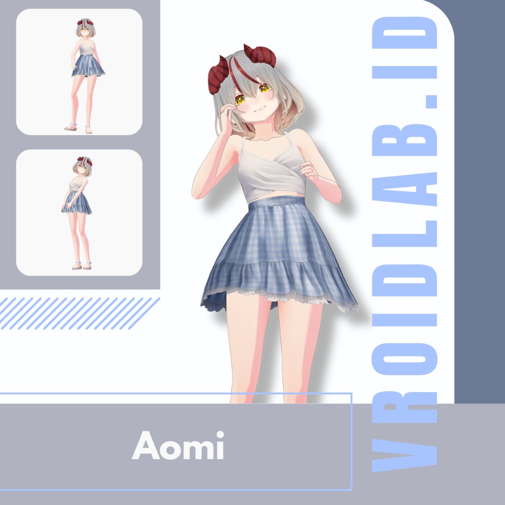 あおみぃ | Aomi | VRoid Studio Outfit | Anime Style | Virtual Fashion