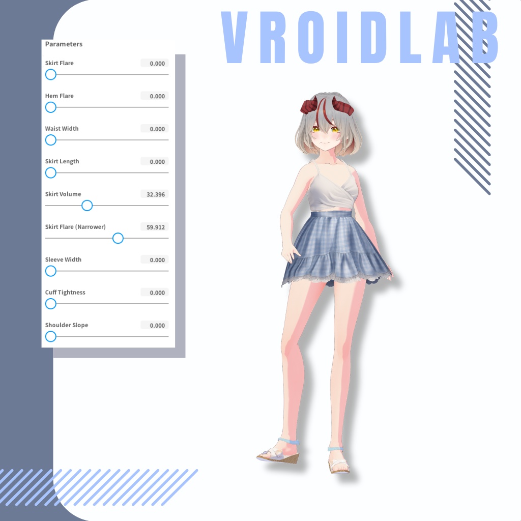 あおみぃ | Aomi | VRoid Studio Outfit | Anime Style | Virtual Fashion