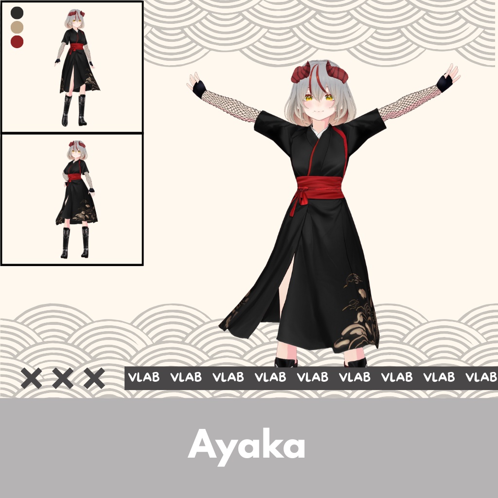 あやか | Ayaka | VRoid Studio Outfit | Anime Style | Virtual Fashion