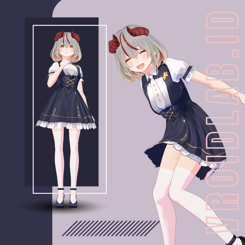 Natsuki Amara 夏樹アマラ | VRoid Studio Outfit | Anime Style | Virtual Fashion