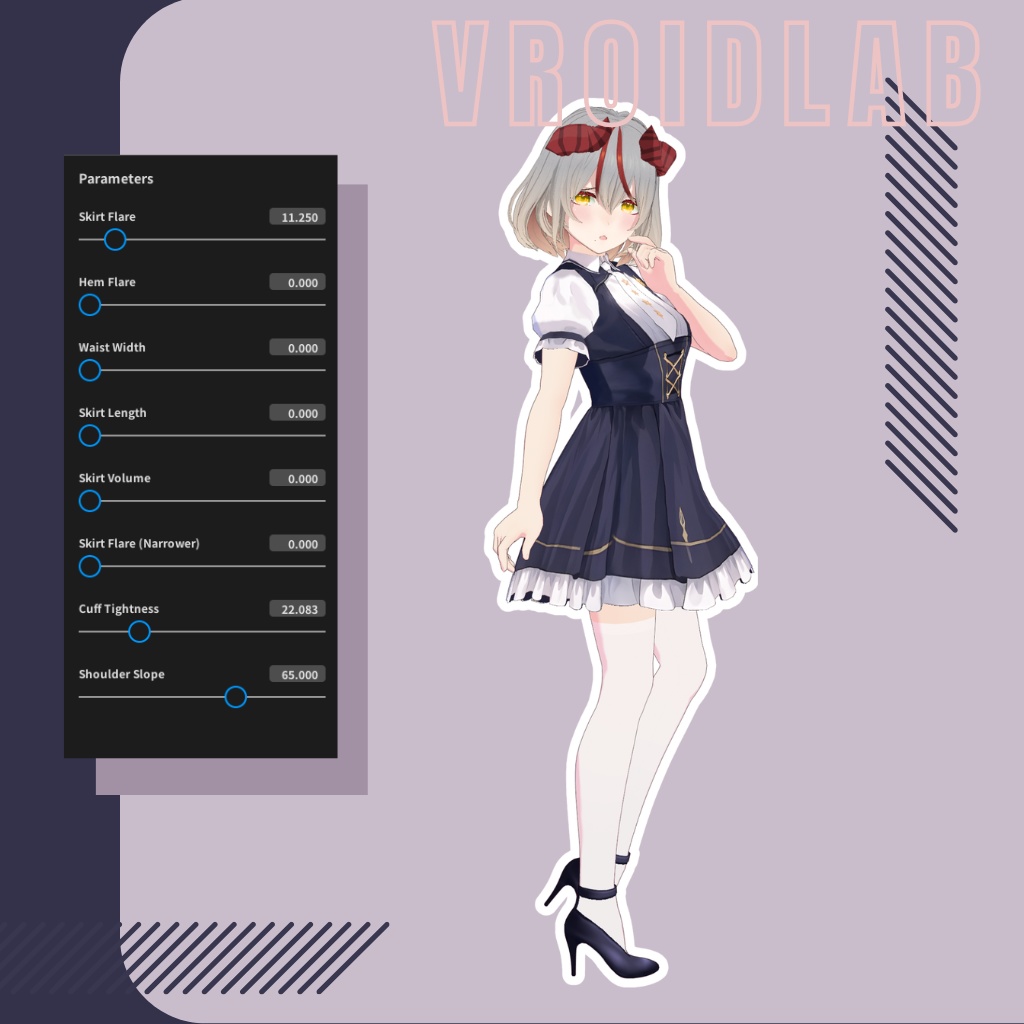 Natsuki Amara 夏樹アマラ | VRoid Studio Outfit | Anime Style | Virtual Fashion