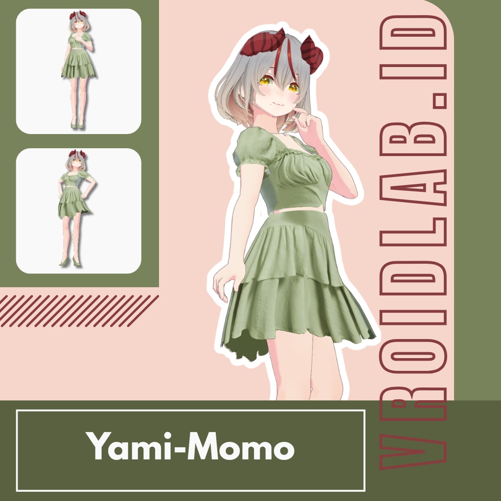 Yami-Momo ヤミモモ | VRoid Studio Outfit | Anime Style | Virtual Fashion
