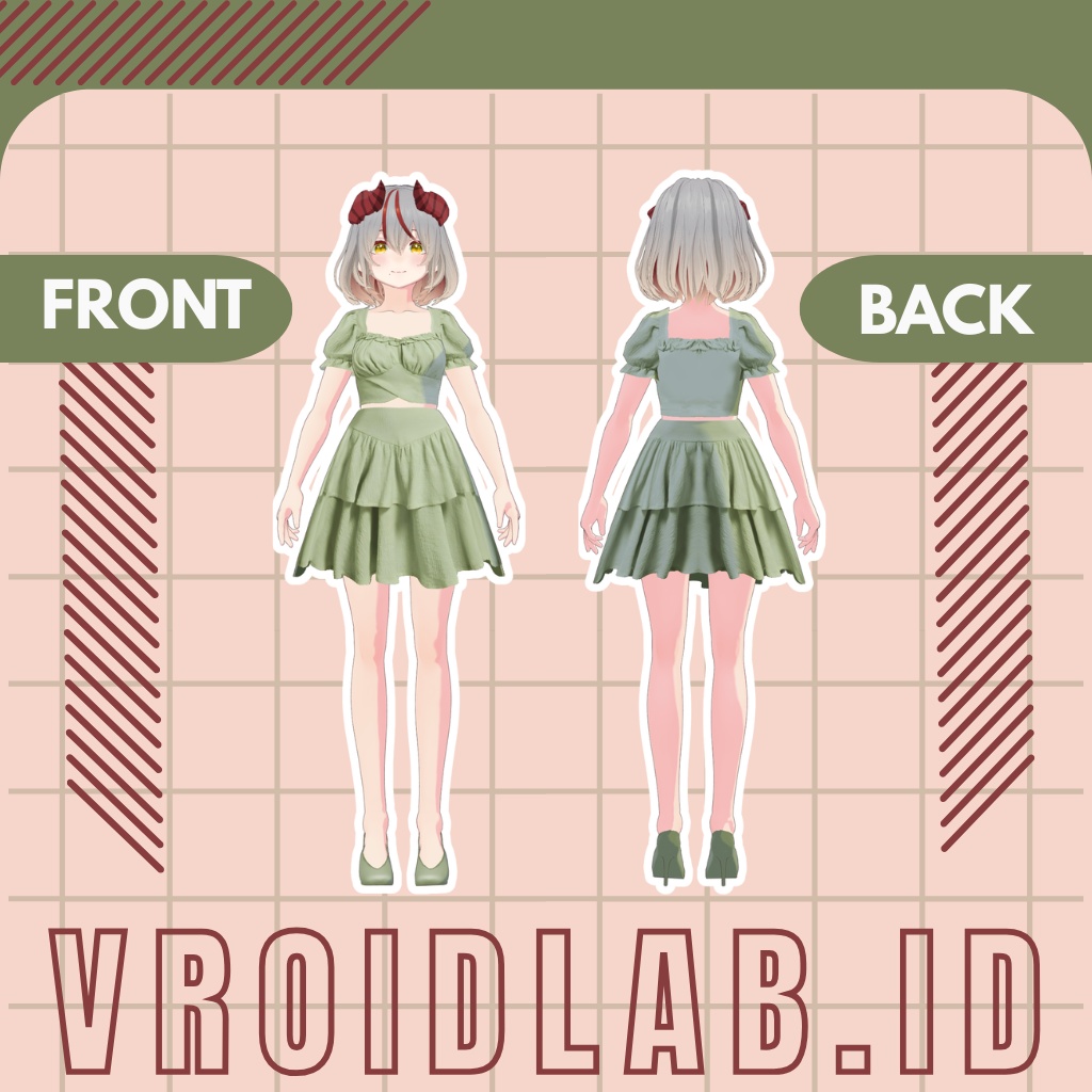 Yami-Momo ヤミモモ | VRoid Studio Outfit | Anime Style | Virtual Fashion