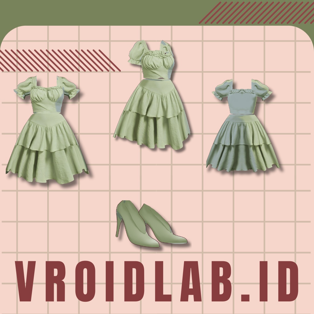 Yami-Momo ヤミモモ | VRoid Studio Outfit | Anime Style | Virtual Fashion