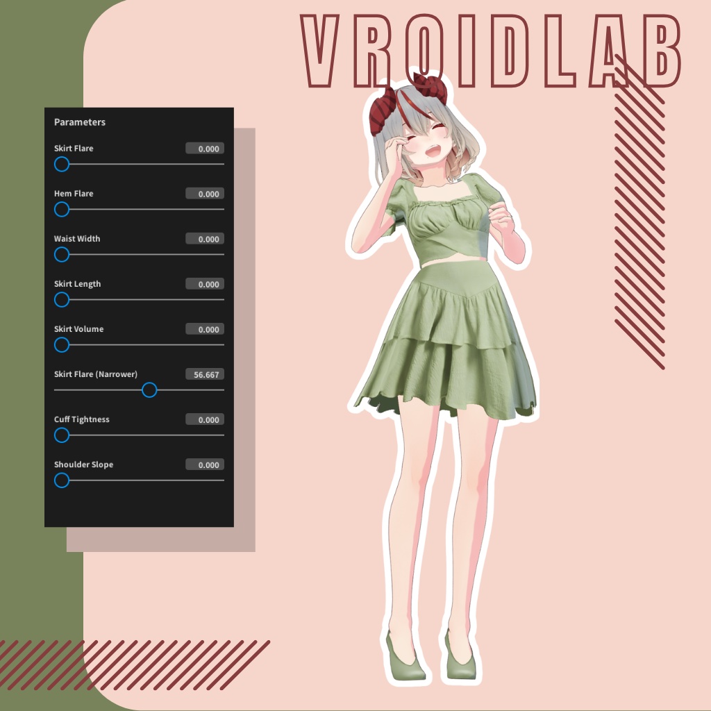 Yami-Momo ヤミモモ | VRoid Studio Outfit | Anime Style | Virtual Fashion