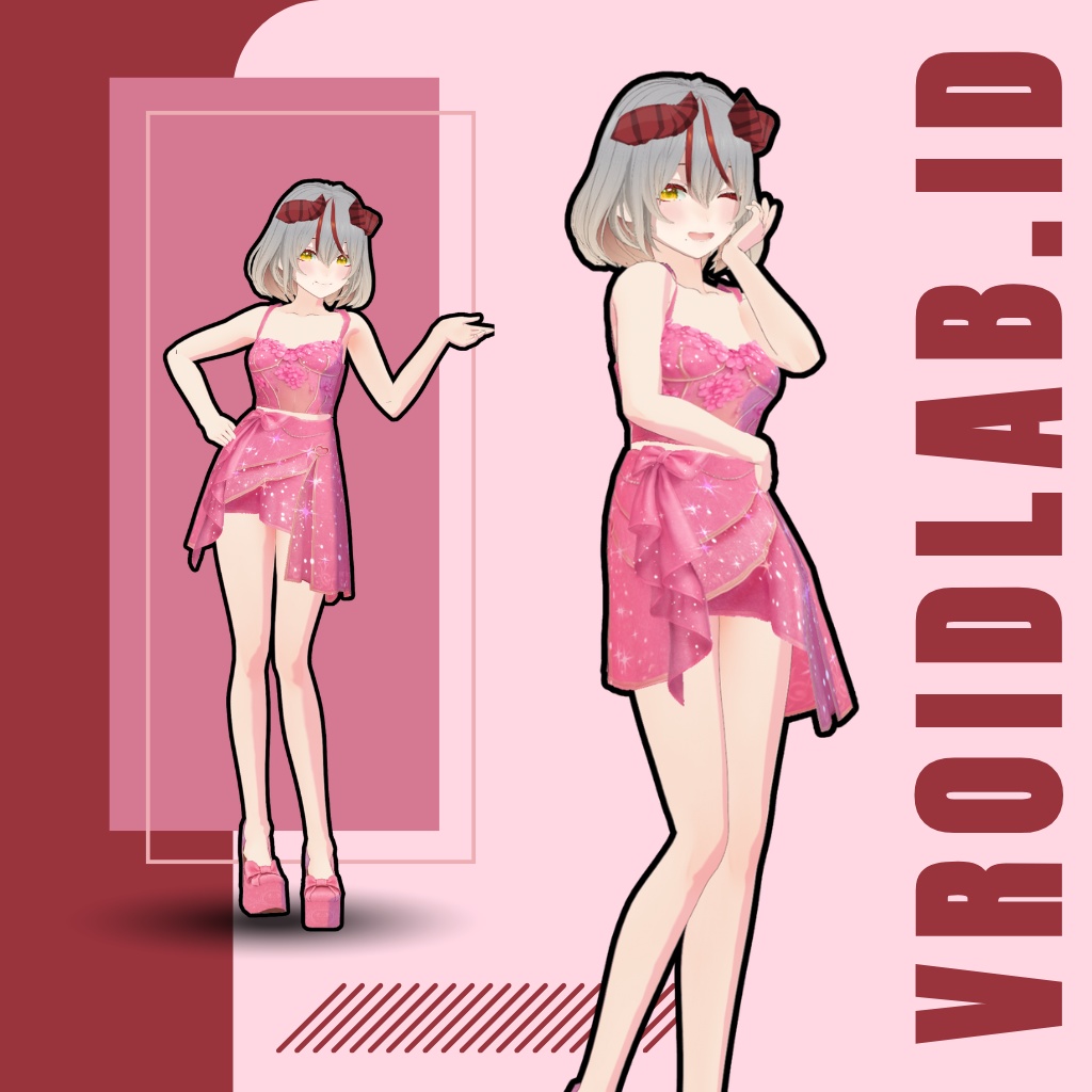 さくら ごーるど らぷそでぃ | Sakura Gold Rhapsody | VRoid Studio Outfit | Anime Style | Virtual Fashion