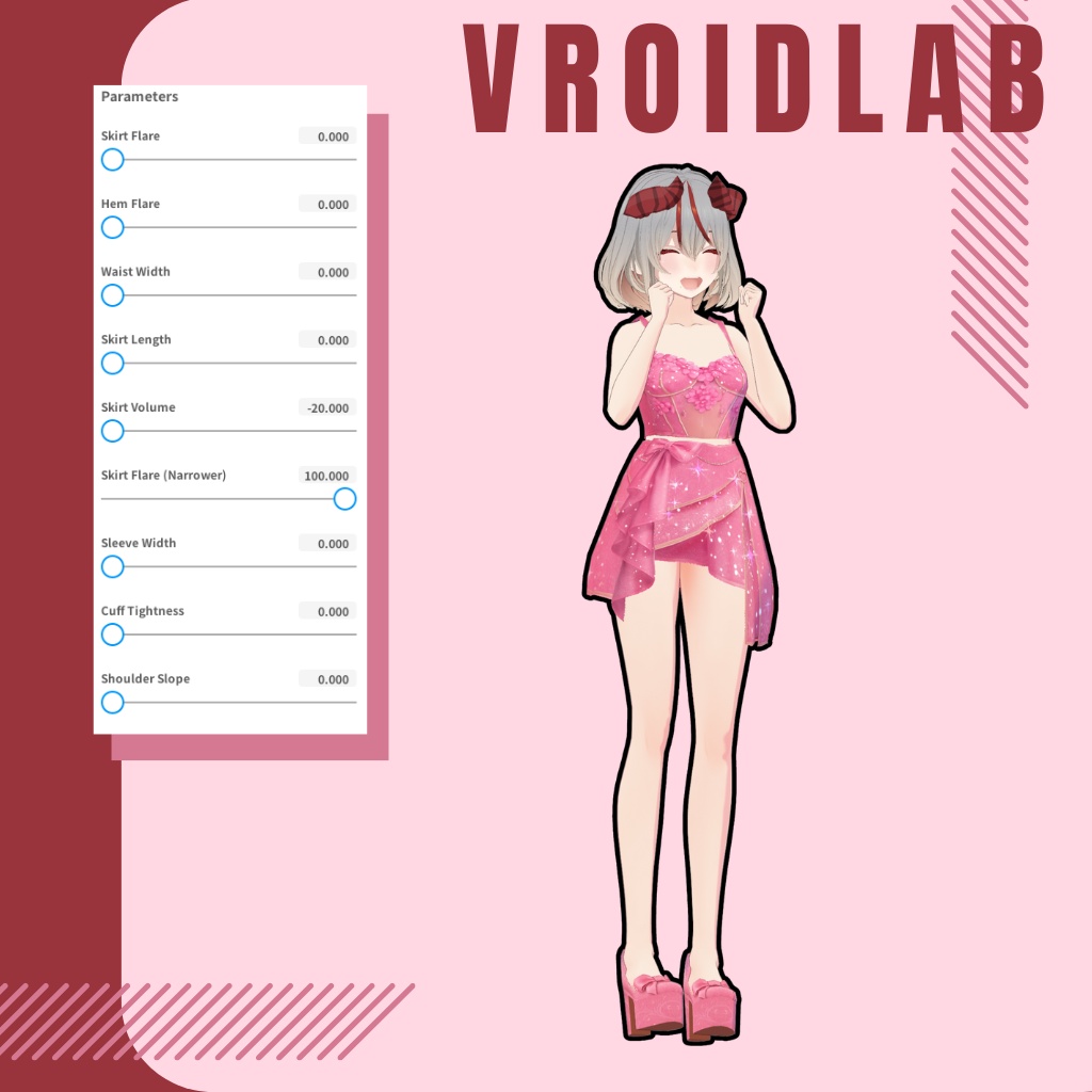 さくら ごーるど らぷそでぃ | Sakura Gold Rhapsody | VRoid Studio Outfit | Anime Style | Virtual Fashion