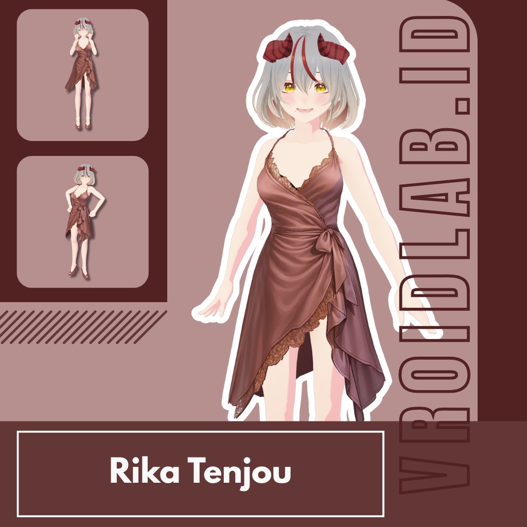 Rika Tenjou | VRoid Studio Outfit | Anime Style | Virtual Fashion