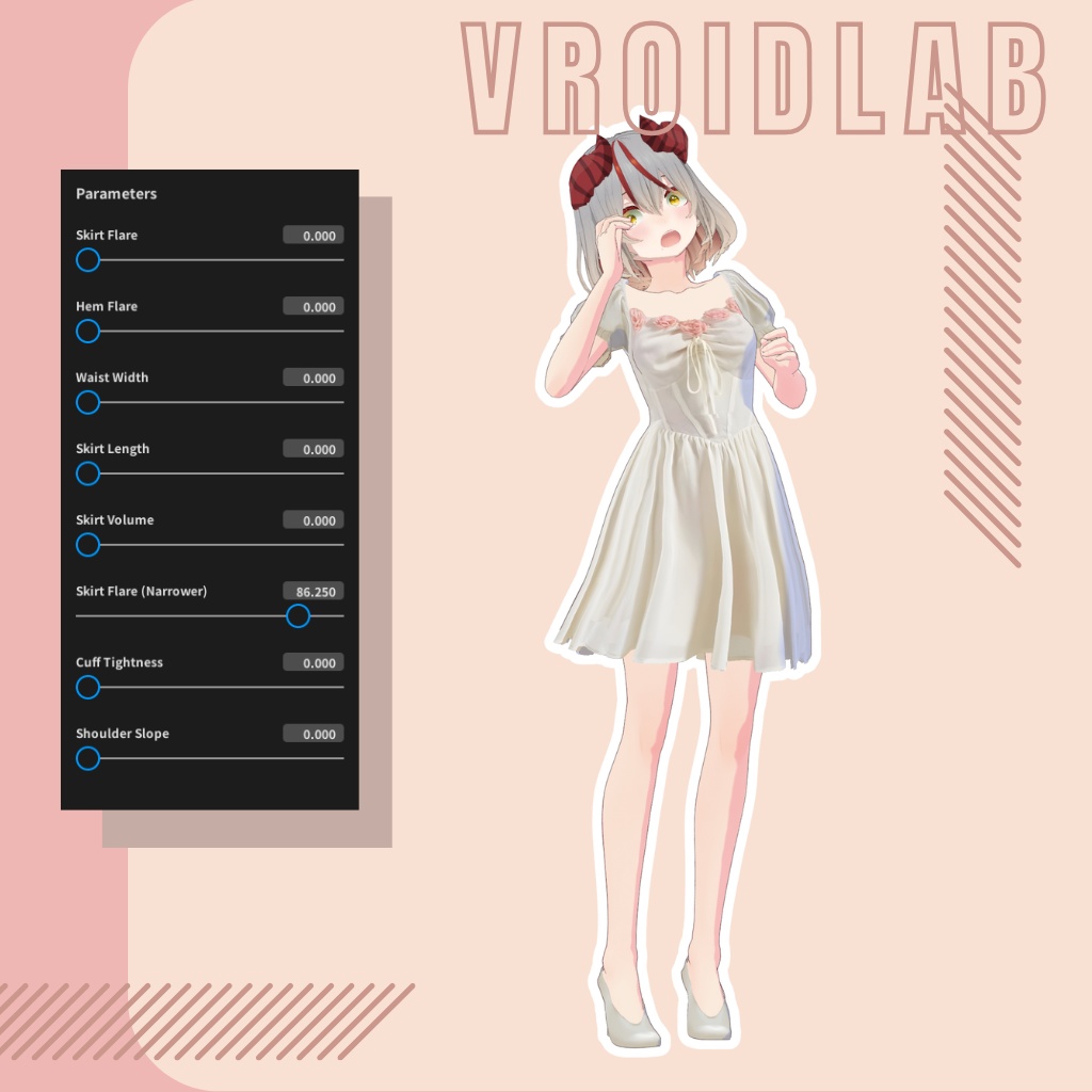 Ponpon-chan ポンポンちゃん | VRoid Studio Outfit | Anime Style | Virtual Fashion