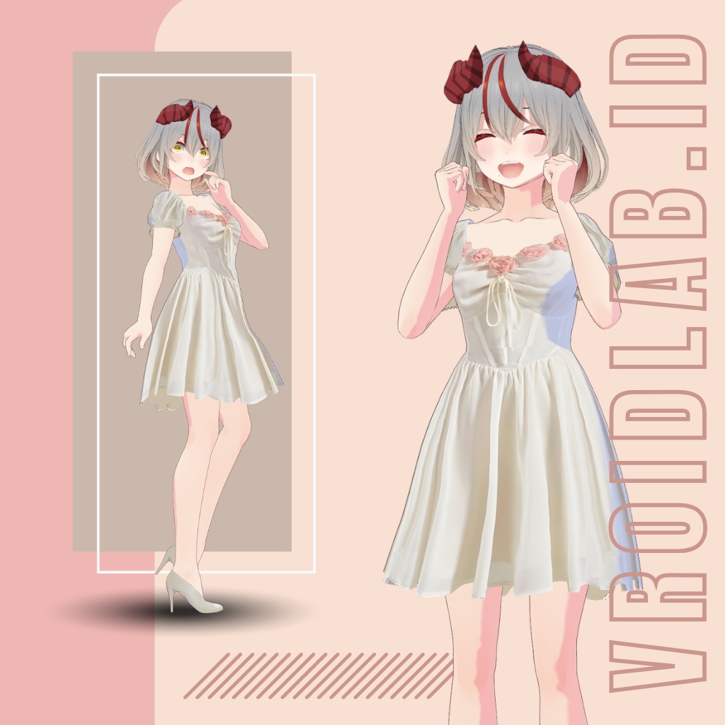 Ponpon-chan ポンポンちゃん | VRoid Studio Outfit | Anime Style | Virtual Fashion