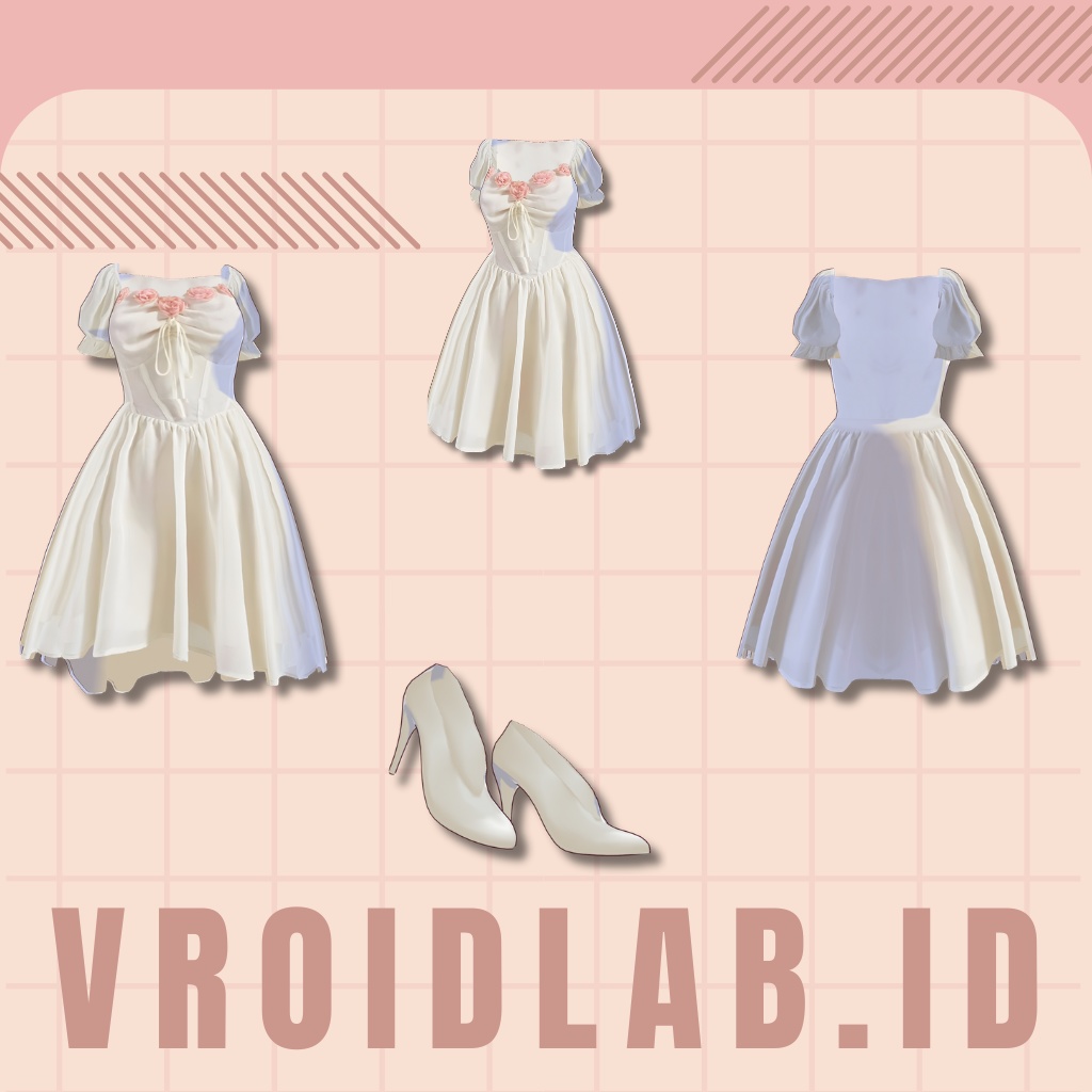 Ponpon-chan ポンポンちゃん | VRoid Studio Outfit | Anime Style | Virtual Fashion