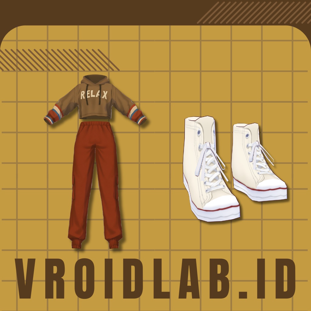 Rina Blaze | VRoid Studio Outfit | Anime Style | Virtual Fashion