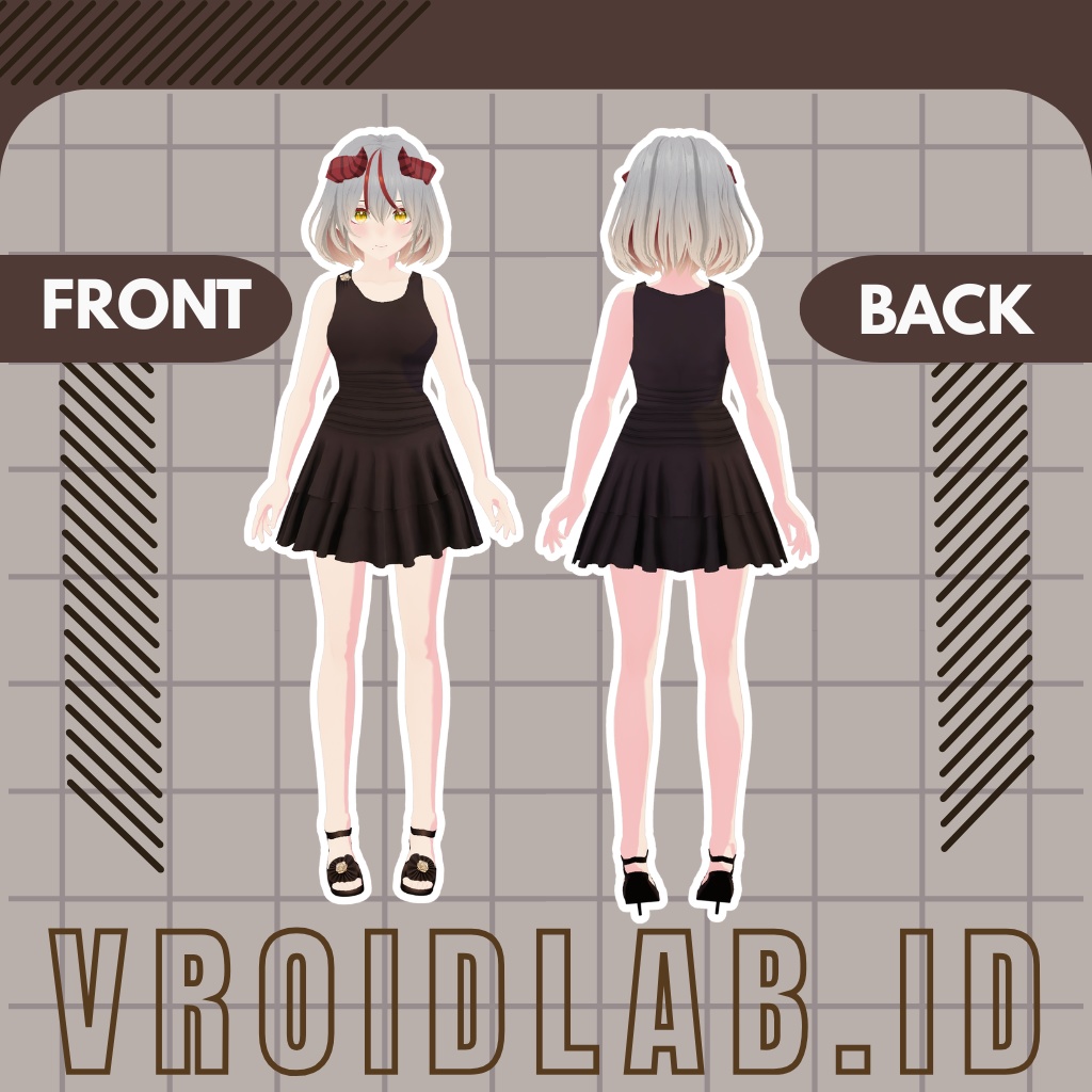 Riri-Mint | VRoid Studio Outfit | Anime Style | Virtual Fashion