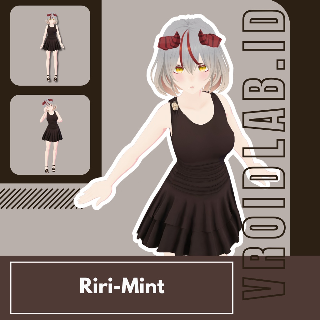 Riri-Mint | VRoid Studio Outfit | Anime Style | Virtual Fashion