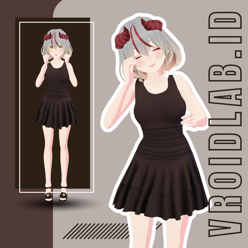 Riri-Mint | VRoid Studio Outfit | Anime Style | Virtual Fashion