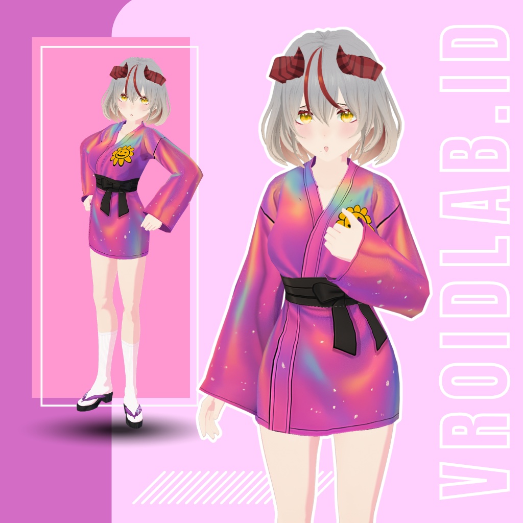 ローズガーデンボールガウン Rose Garden Ball Gown | VRoid Studio Outfit | アニメスタイル | バーチャルファッション