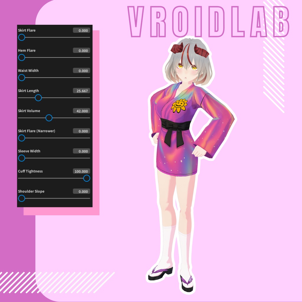 ローズガーデンボールガウン Rose Garden Ball Gown | VRoid Studio Outfit | アニメスタイル | バーチャルファッション