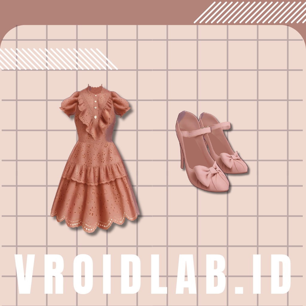 桜庭ロゼ Roze Sakuraba | Rosy Whimsy | VRoid Studio Outfit | Anime Style | Virtual Fashion