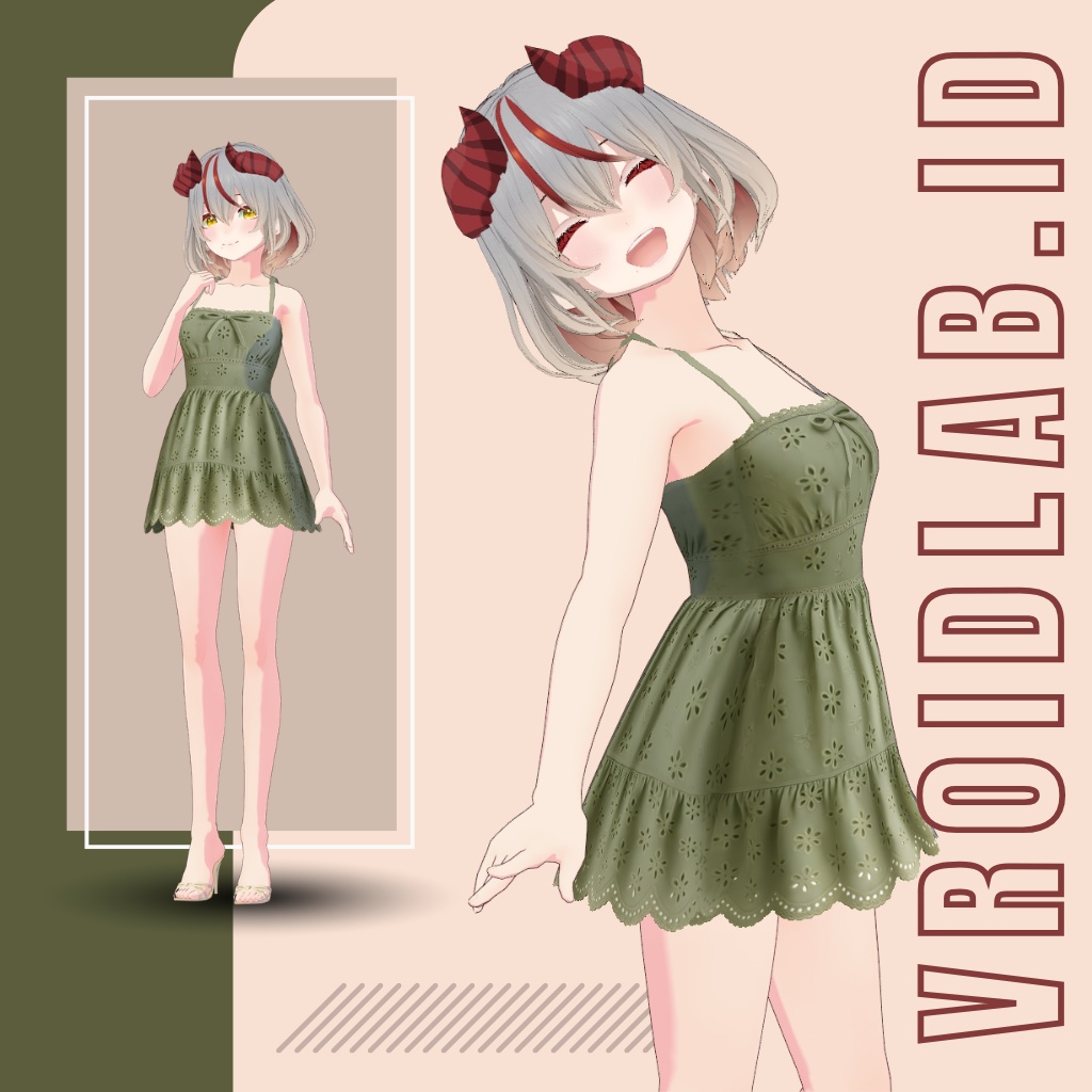 Miss Matcha ミス・マッチャ | VRoid Studio Outfit | Anime Style | Virtual Fashion