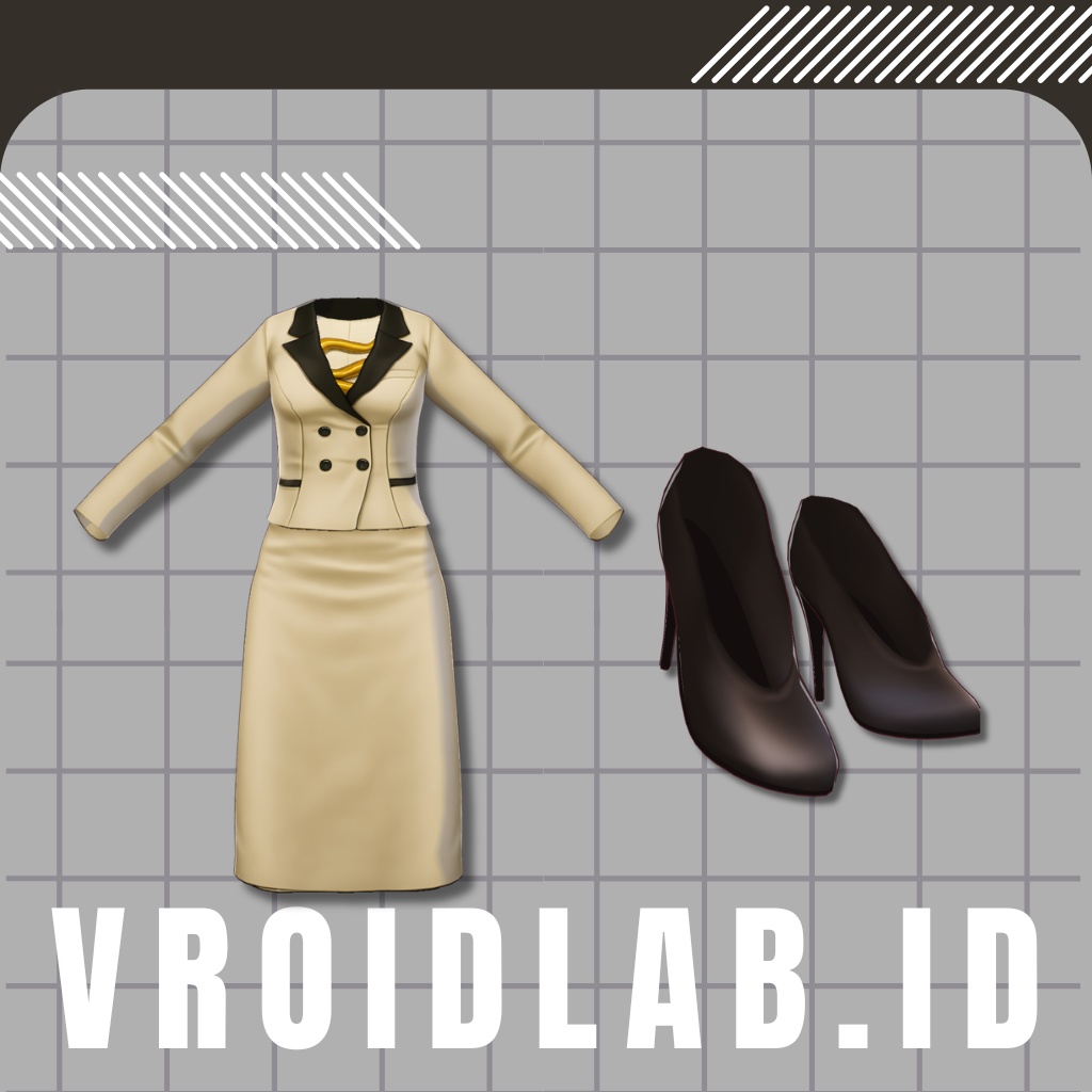 蛇塚レイナ Reina Hebizuka | Snake Office | VRoid Studio Outfit | Anime Style | Virtual Fashion