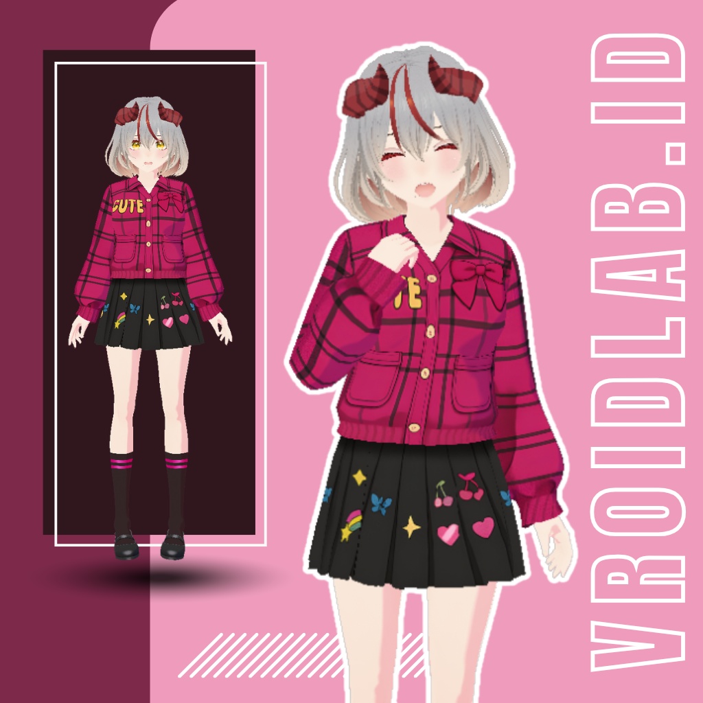 Camellia Outfit | VRoid Studio Outfit | Anime Style | Virtual Fashion