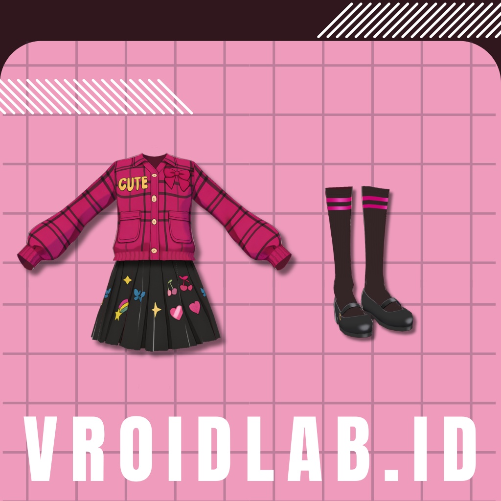 Camellia Outfit | VRoid Studio Outfit | Anime Style | Virtual Fashion