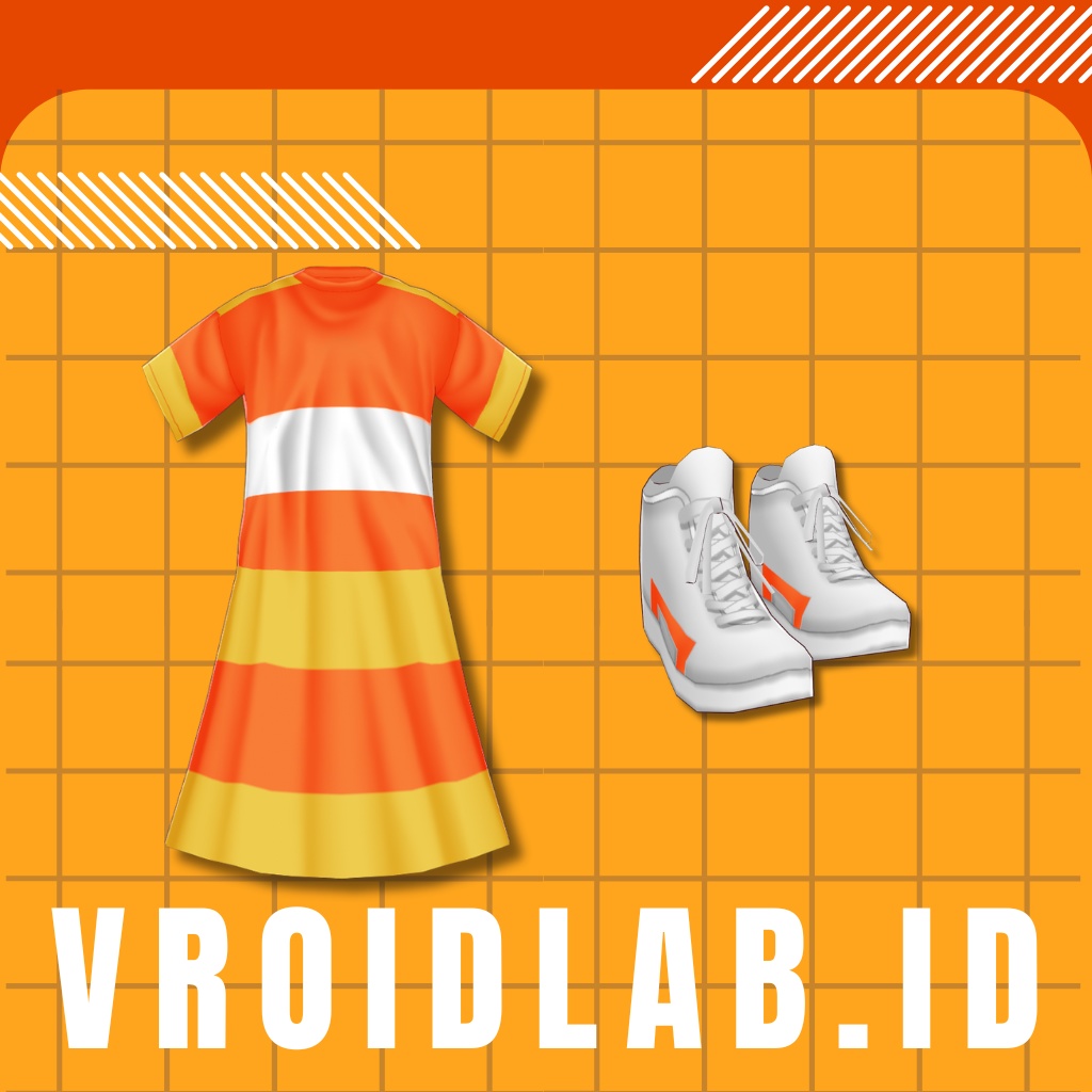 Candy Glow | VRoid Studio Outfit | Anime Style | Virtual Fashion
