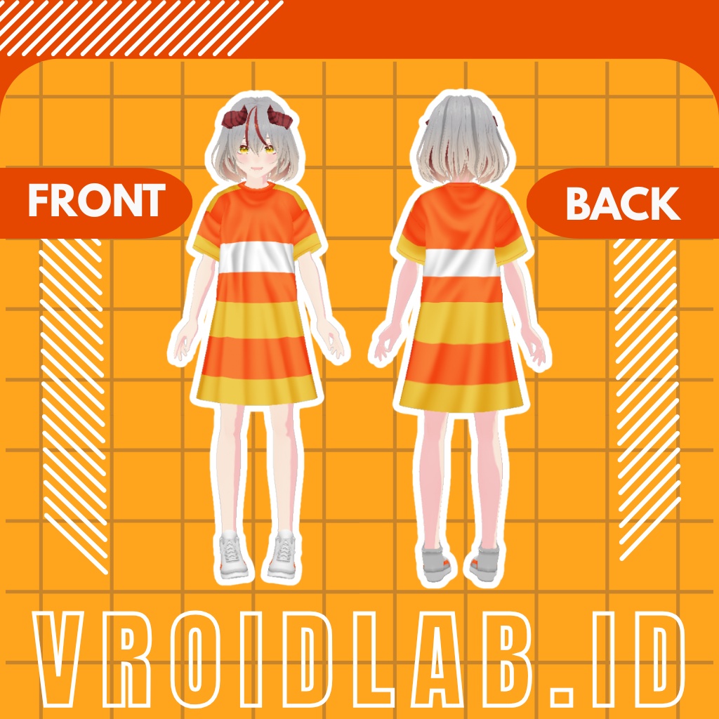 Candy Glow | VRoid Studio Outfit | Anime Style | Virtual Fashion
