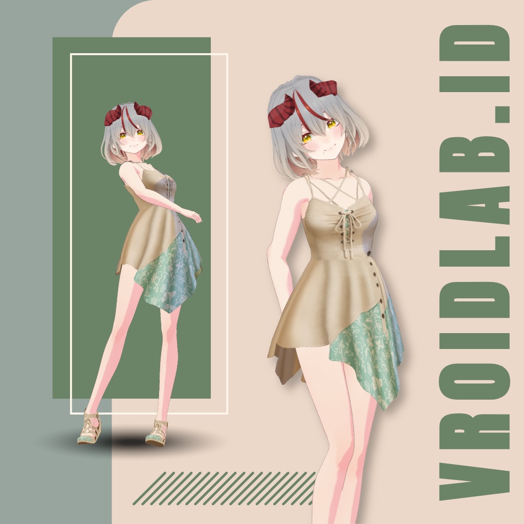 すかーれっとえれがんす | Scarlet Elegance | VRoid Studio Outfit | Anime Style | Virtual Fashion