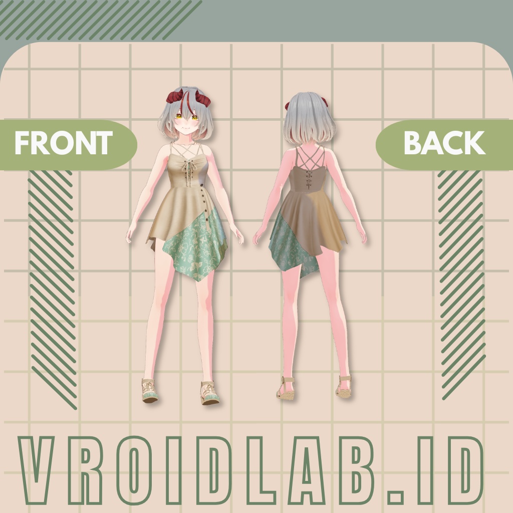 すかーれっとえれがんす | Scarlet Elegance | VRoid Studio Outfit | Anime Style | Virtual Fashion