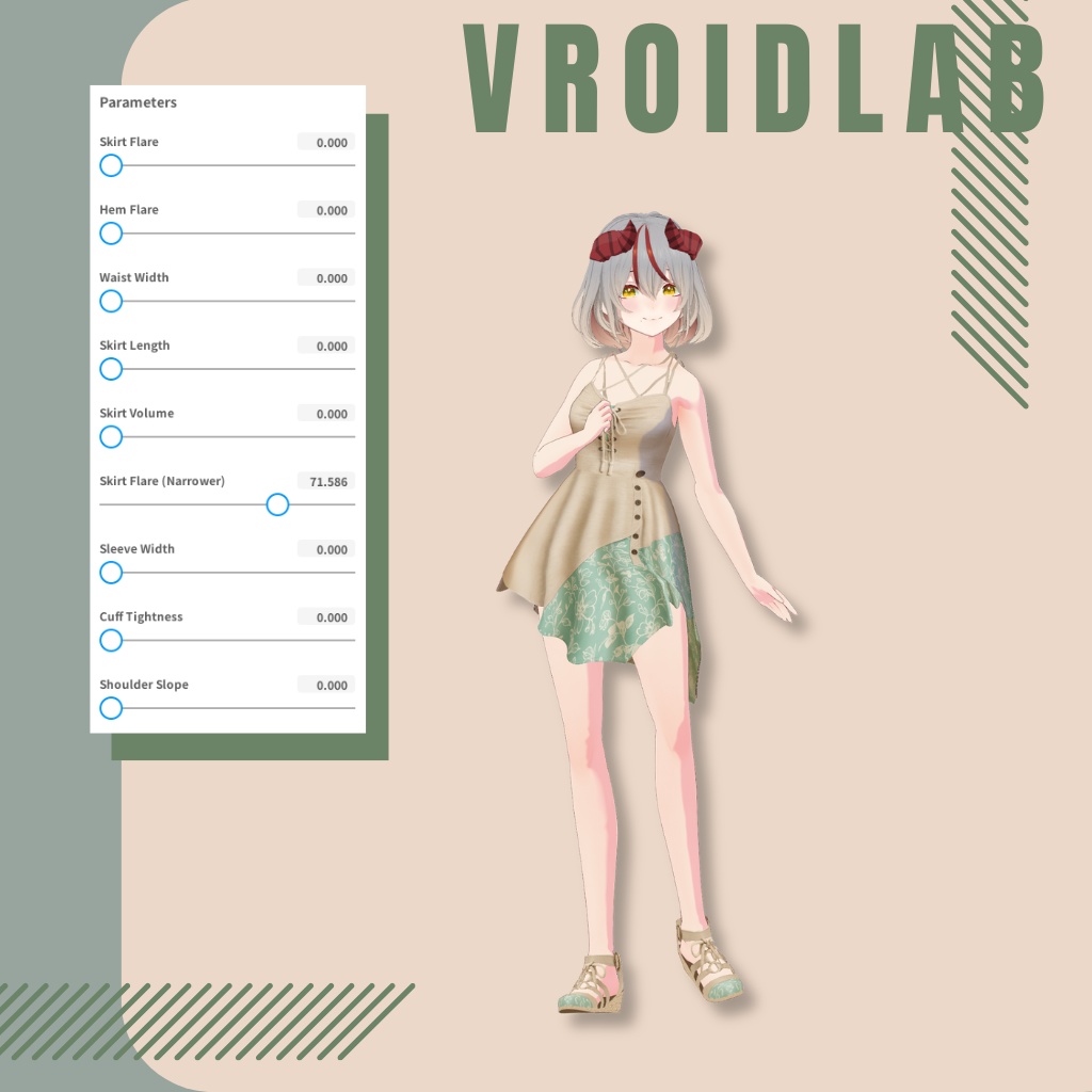 すかーれっとえれがんす | Scarlet Elegance | VRoid Studio Outfit | Anime Style | Virtual Fashion