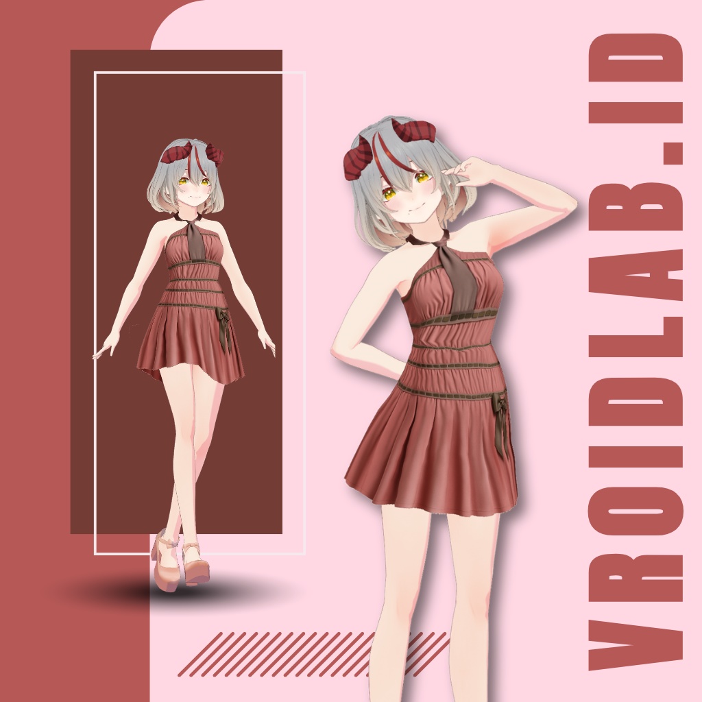 しえんな ふれあ | Sienna Flare | VRoid Studio Outfit | Anime Style | Virtual Fashion