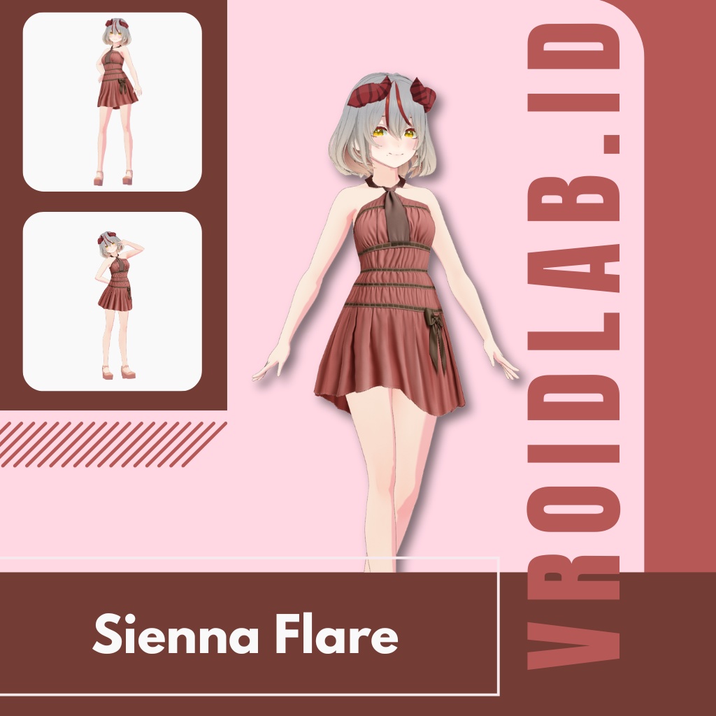 しえんな ふれあ | Sienna Flare | VRoid Studio Outfit | Anime Style | Virtual Fashion