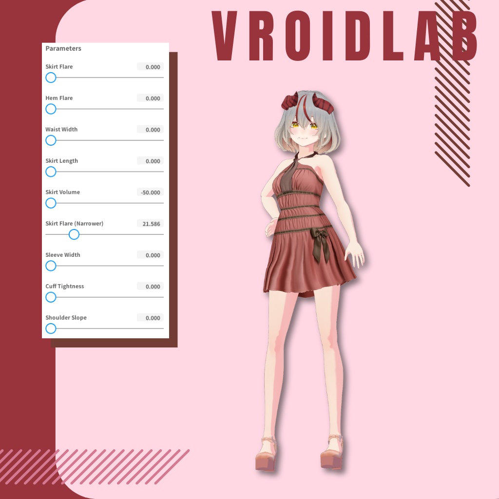 しえんな ふれあ | Sienna Flare | VRoid Studio Outfit | Anime Style | Virtual Fashion