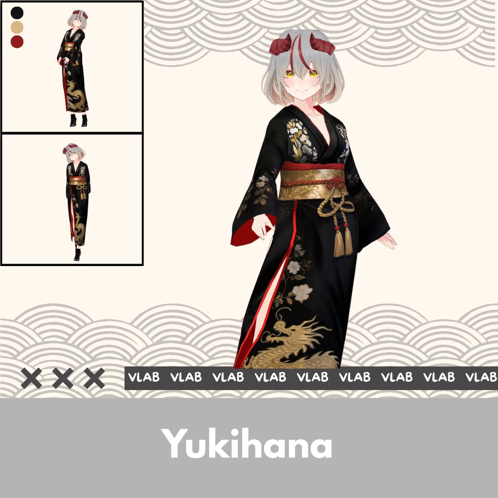 ゆきはな | Yukihana | VRoid Studio Outfit | Anime Style | Virtual Fashion