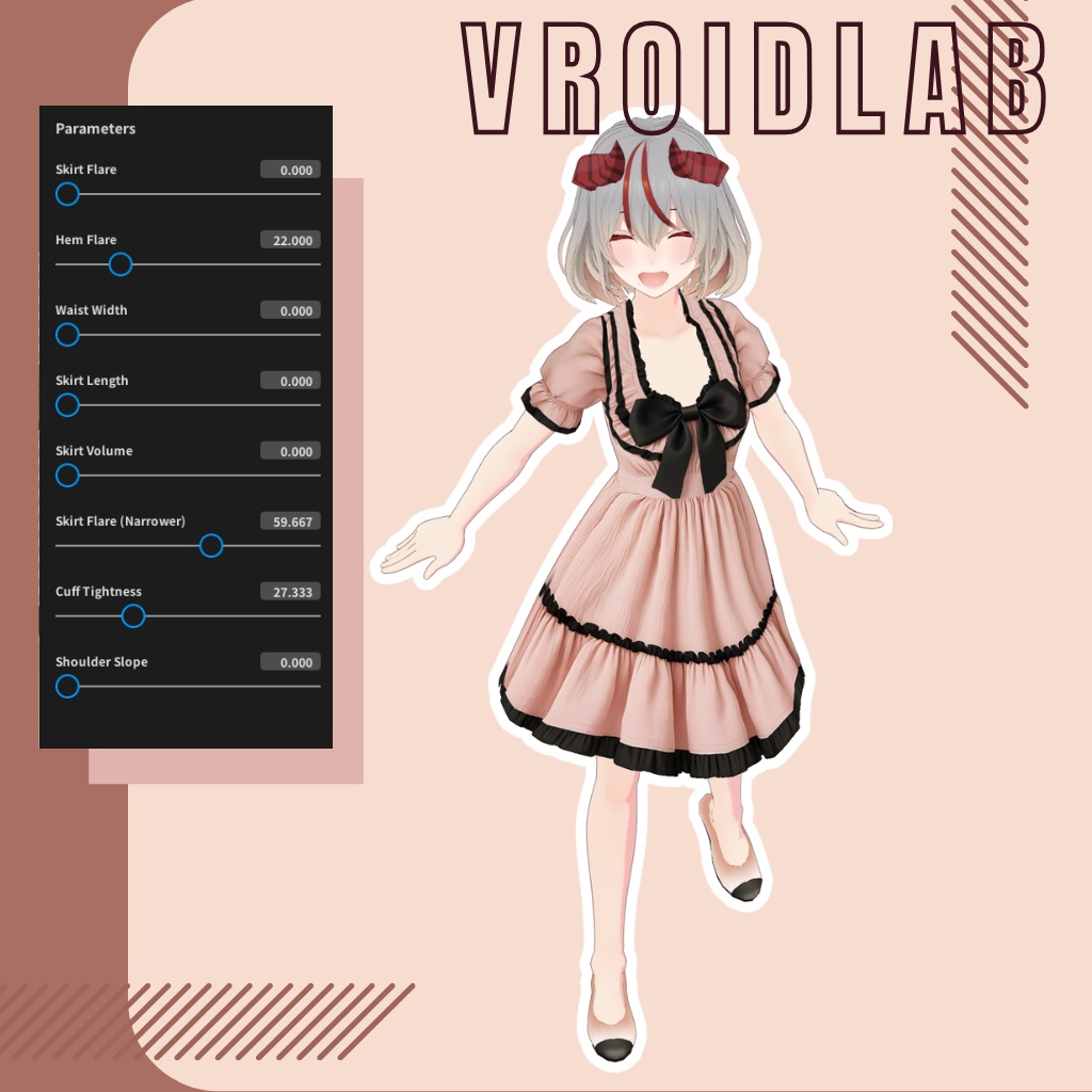 Lady Amélie アメリー夫人 | VRoid Studio Outfit | Anime Style | Virtual Fashion