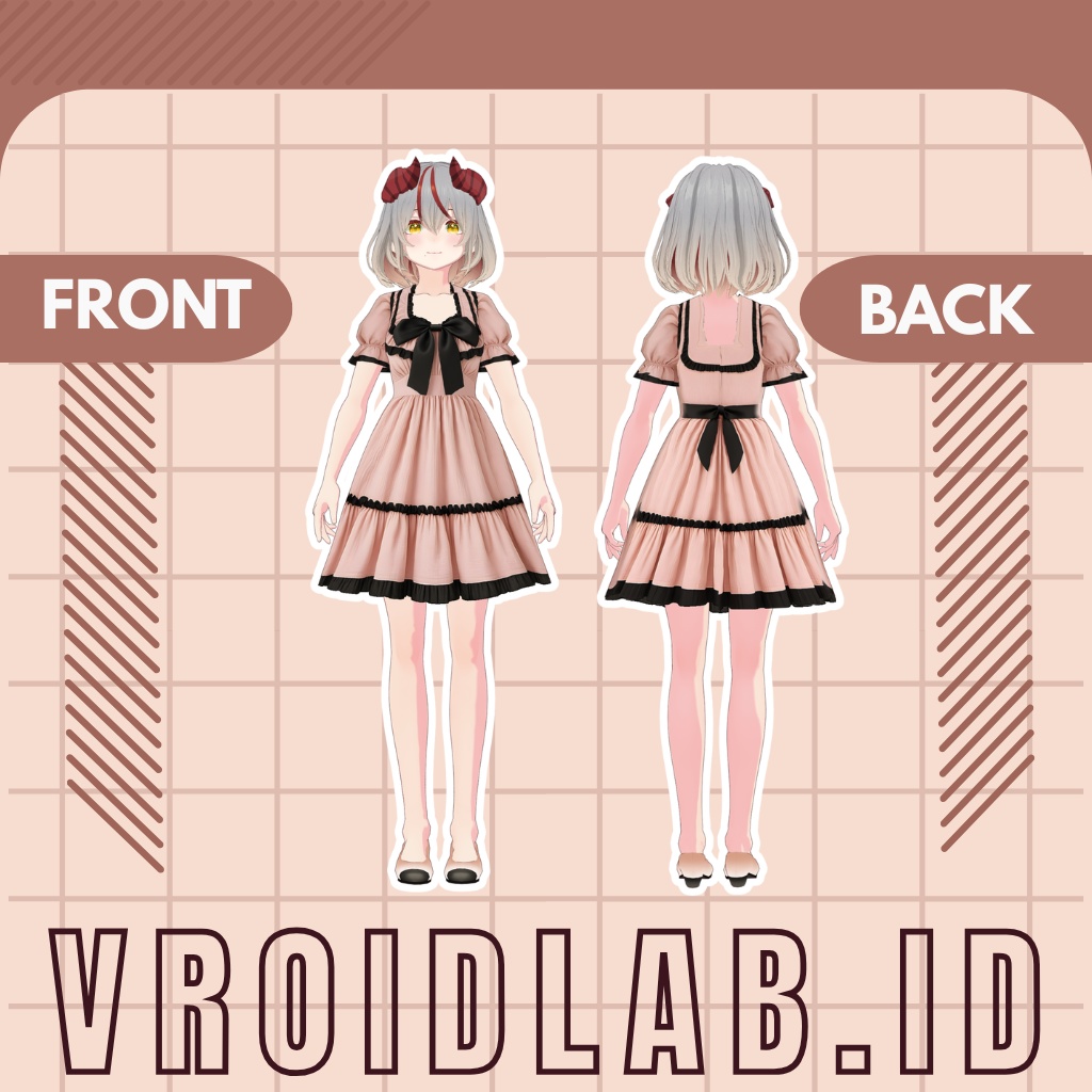 Lady Amélie アメリー夫人 | VRoid Studio Outfit | Anime Style | Virtual Fashion