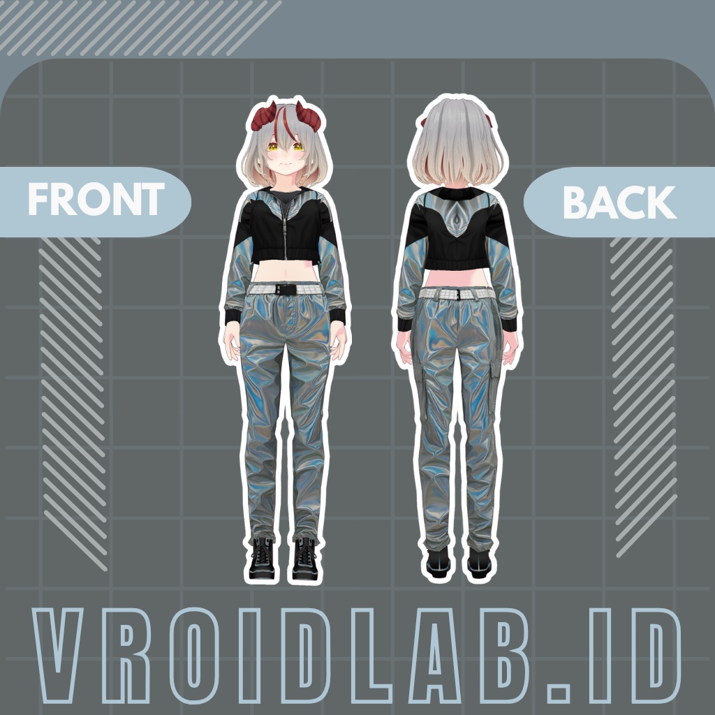 Galactic Runner Fit ギャラクティックランナーフィット | VRoid Studio Outfit | Anime Style | Virtual Fashion