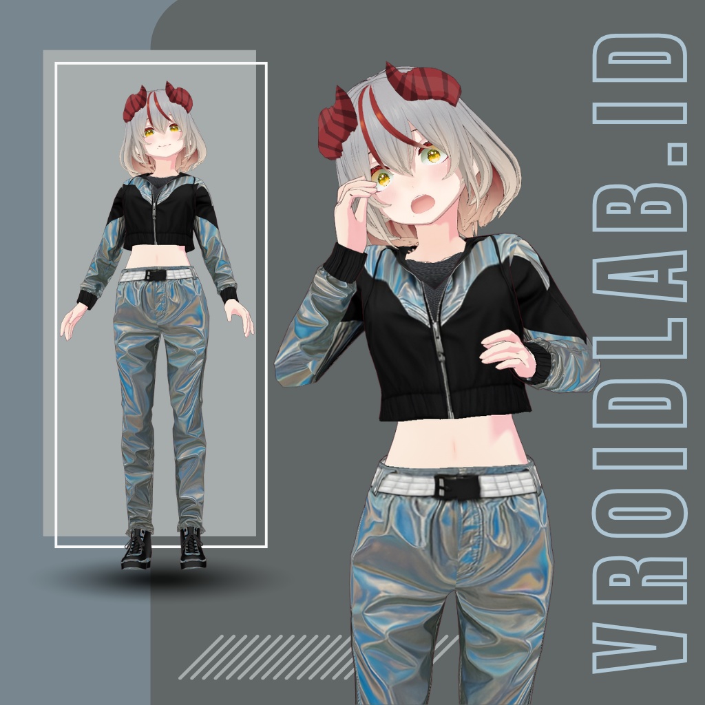 Galactic Runner Fit ギャラクティックランナーフィット | VRoid Studio Outfit | Anime Style | Virtual Fashion