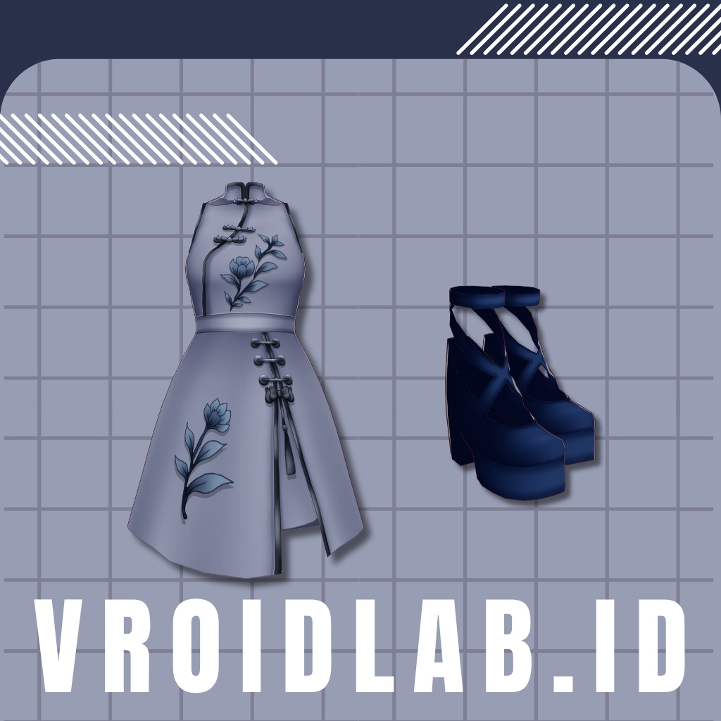 Azure Meihua アズール・メイファ | VRoid Studio Outfit | Anime Style | Virtual Fashion