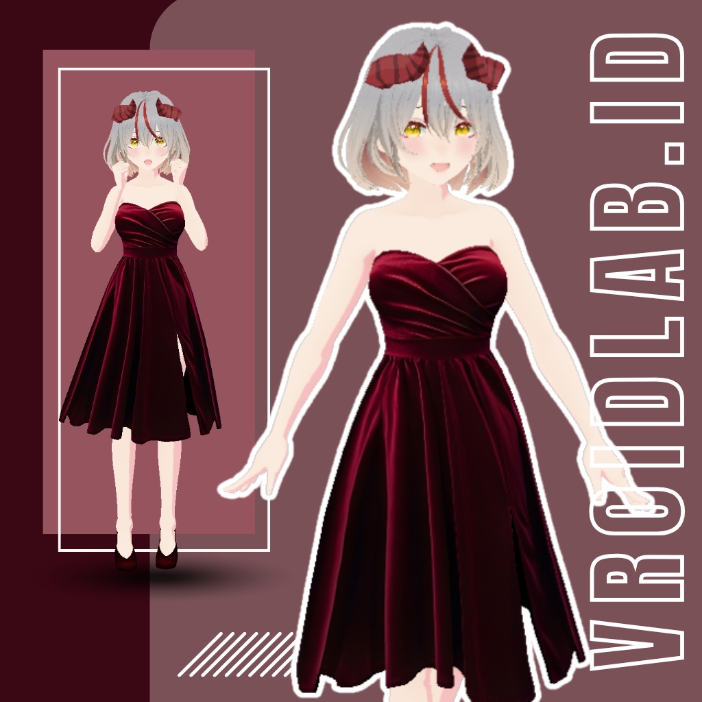 Cherry Veil チェリー・ヴェール | VRoid Studio Outfit | Anime Style | Virtual Fashion